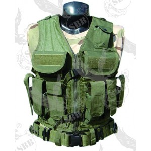 gilet tattico verde