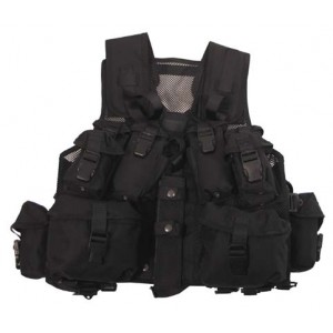 gilet tattico rete nero